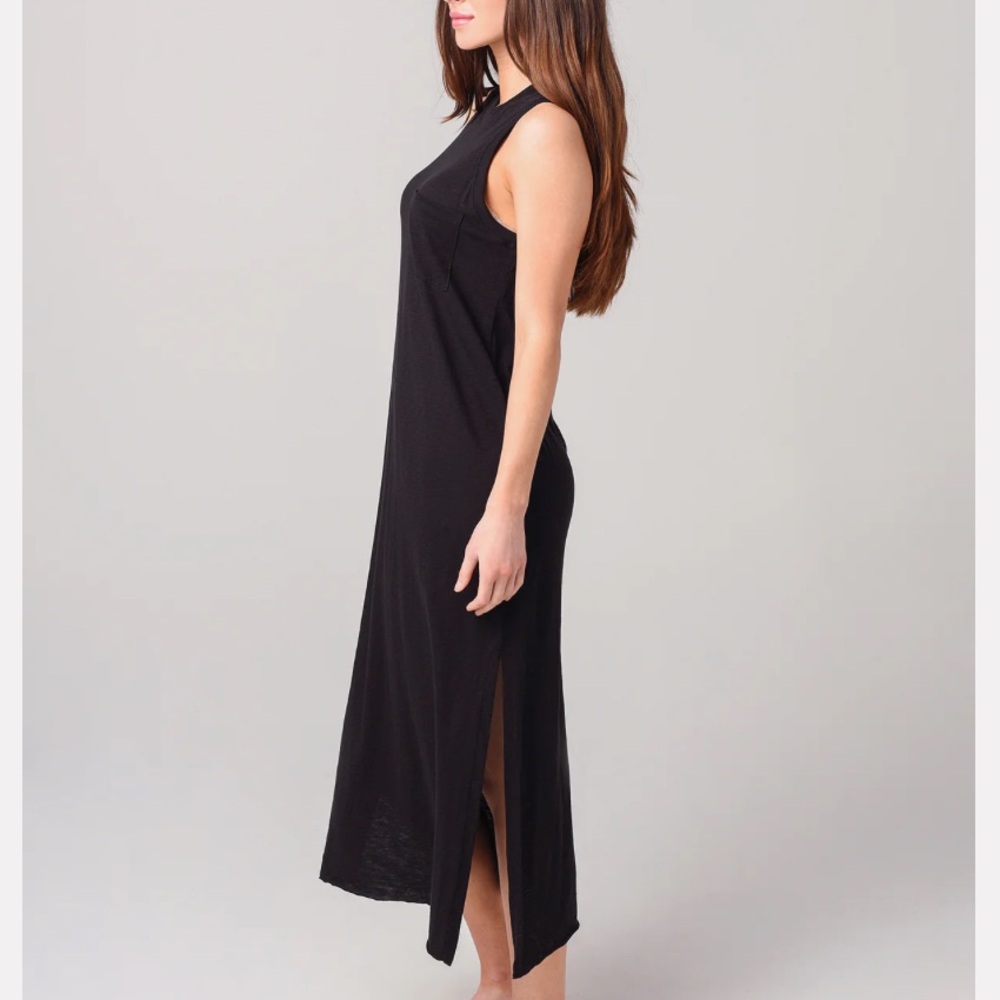 NEW ATM WOMEN'S SLEEVELESS MAXI DRESS WITH POCKET